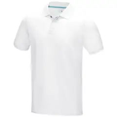 Męska organiczna koszulka polo Graphite z certyfikatem GOTS kolor biały / XXL